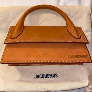 Jacquemus Top Handle Le Chiquito Long Suede Leather
